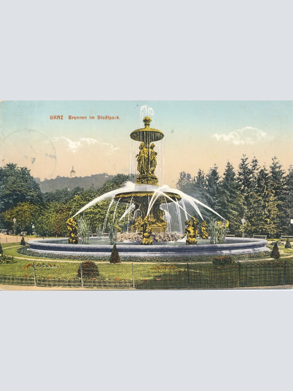 AK, Graz, Steiermark, Brunnen im Stadtpark, Ansichtskarte (S4260)