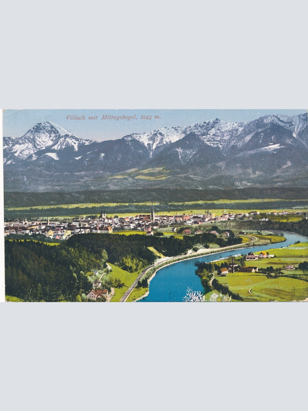 AK, Villach, Mittagskogel, Kärnten, Ansichtskarte (S4274)