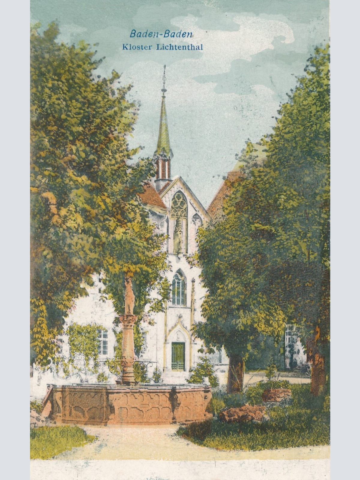 AK, Baden-Baden, Baden-Württemberg, Kloster Lichtenthal, Ansichtskarte (S4281)