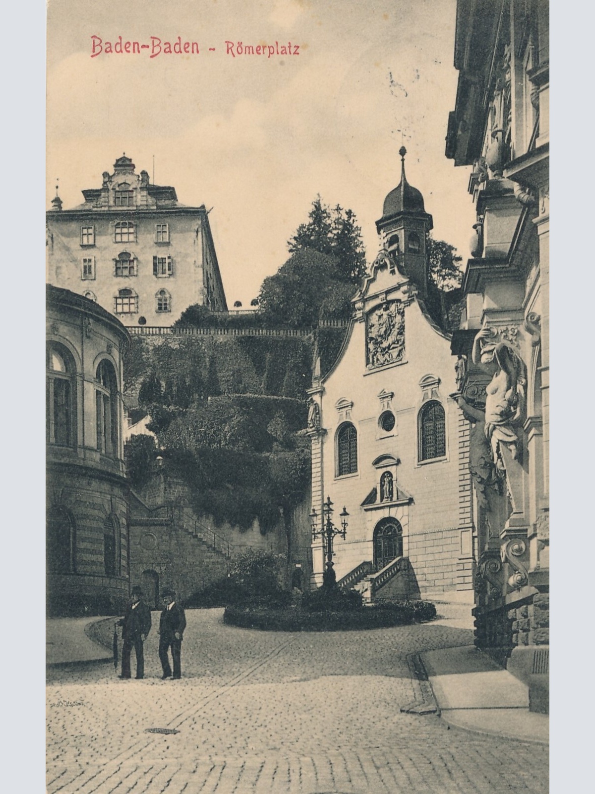 AK, Baden-Baden, Baden-Württemberg, Römerplatz, Ansichtskarte (S4282)