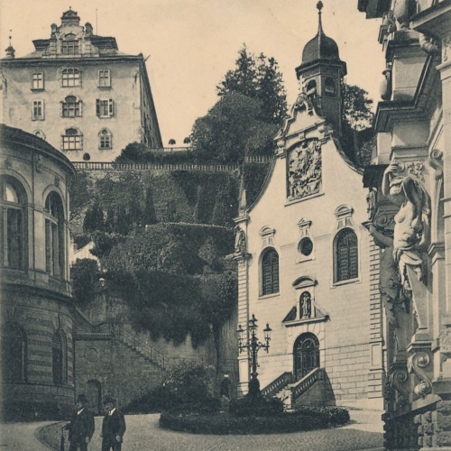 AK, Baden-Baden, Baden-Württemberg, Römerplatz, Ansichtskarte (S4282)