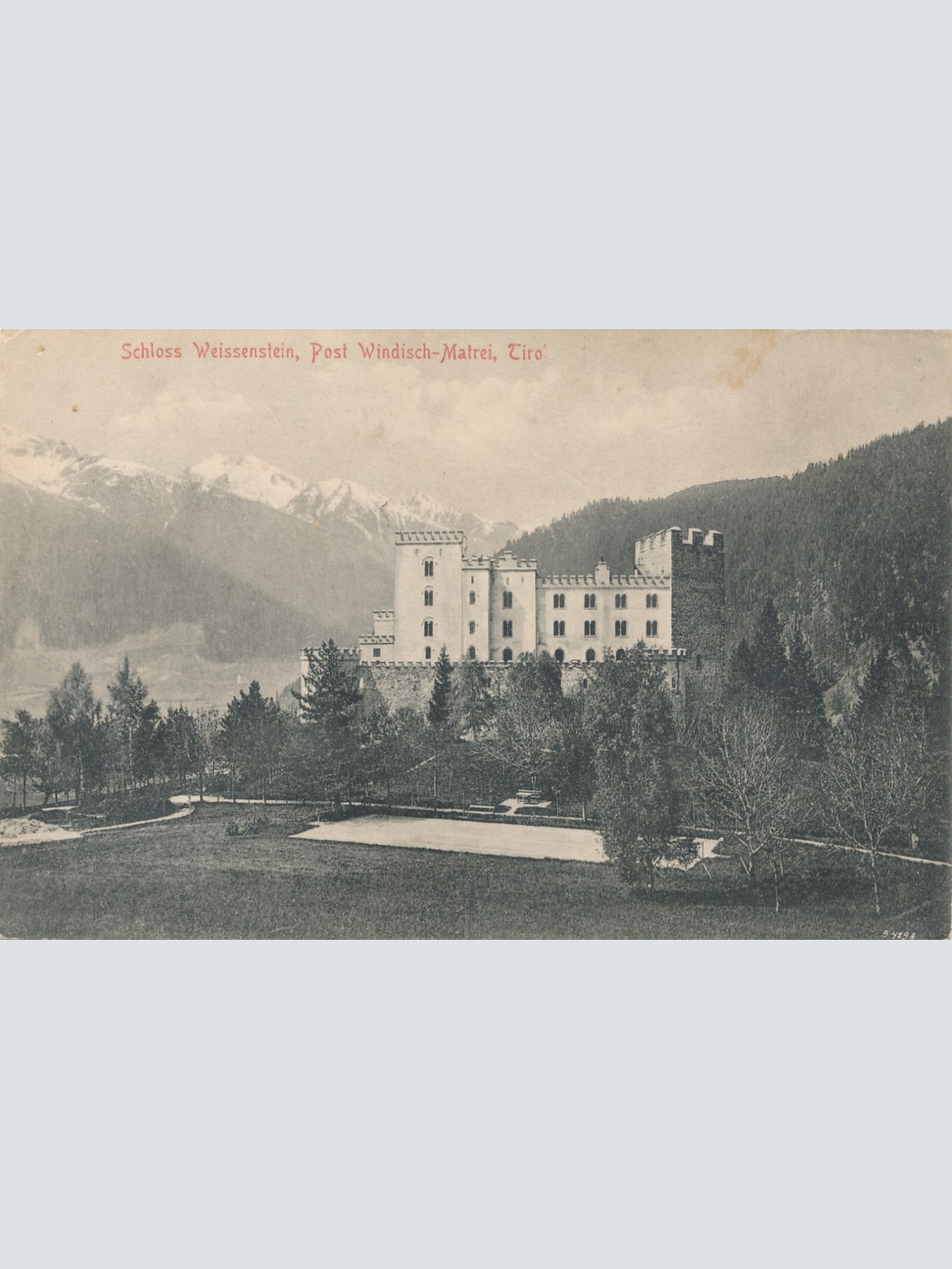 AK, Schloss Weissenstein, Maltrei, Tirol, Ansichtskarte (S4316)