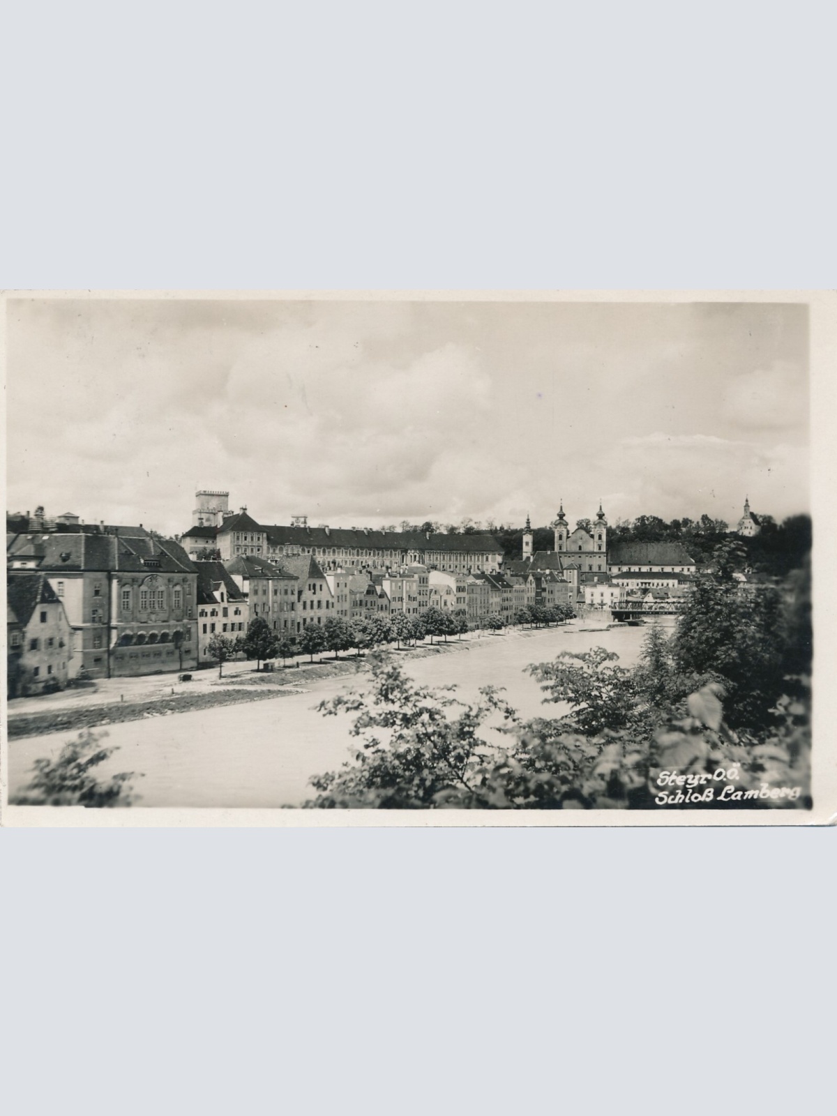 AK, Steyr, Oberösterreich, Schloss Lamberg, Ansichtskarte (S4330)