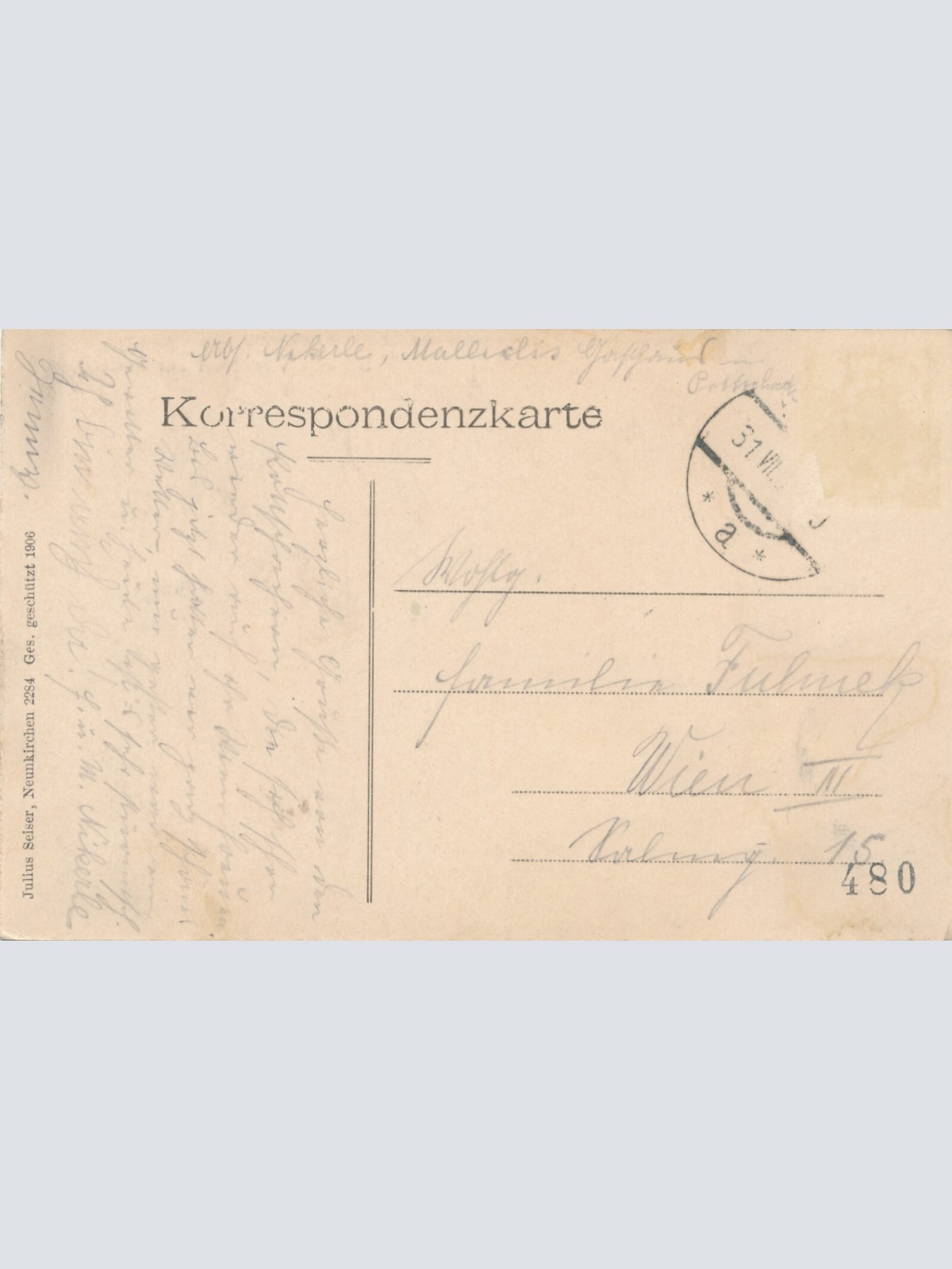 AK, Schloss Vöstenhof bei Pottschach, Niederösterreich, Ansichtskarte (S4346)