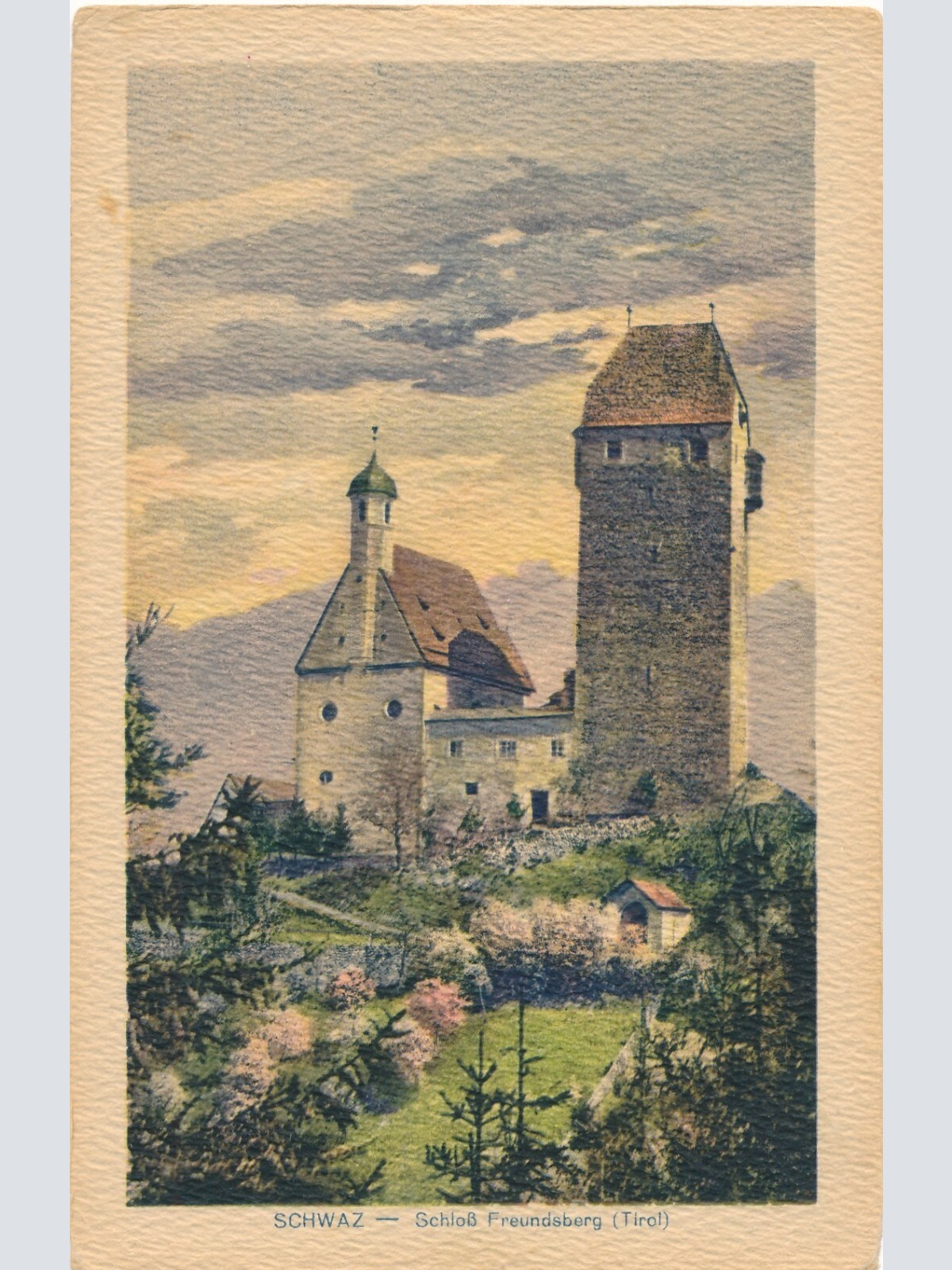 AK, Schwaz, Schloss Freundsberg, Tirol, Ansichtskarte (S4348)