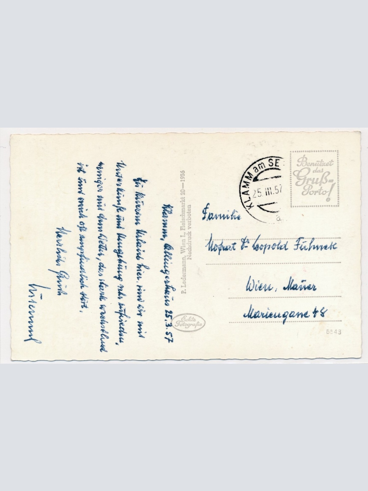 AK, Klamm am Semmering, Niederösterreich, Ansichtskarte (S4389)