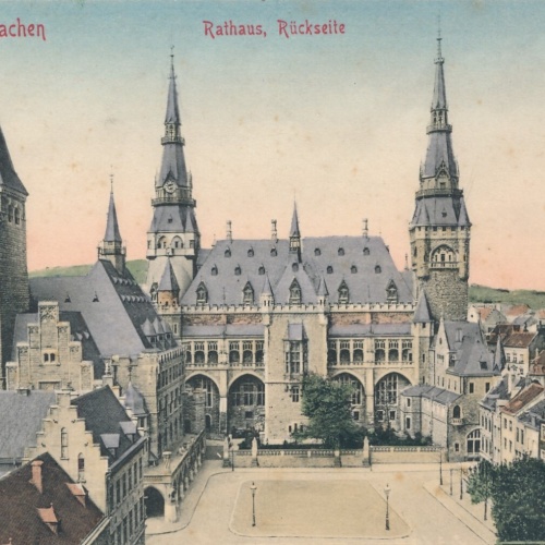 AK, Aachen, Rathaus, Nordrhein-Westfalen, Ansichtskarte (S4417)