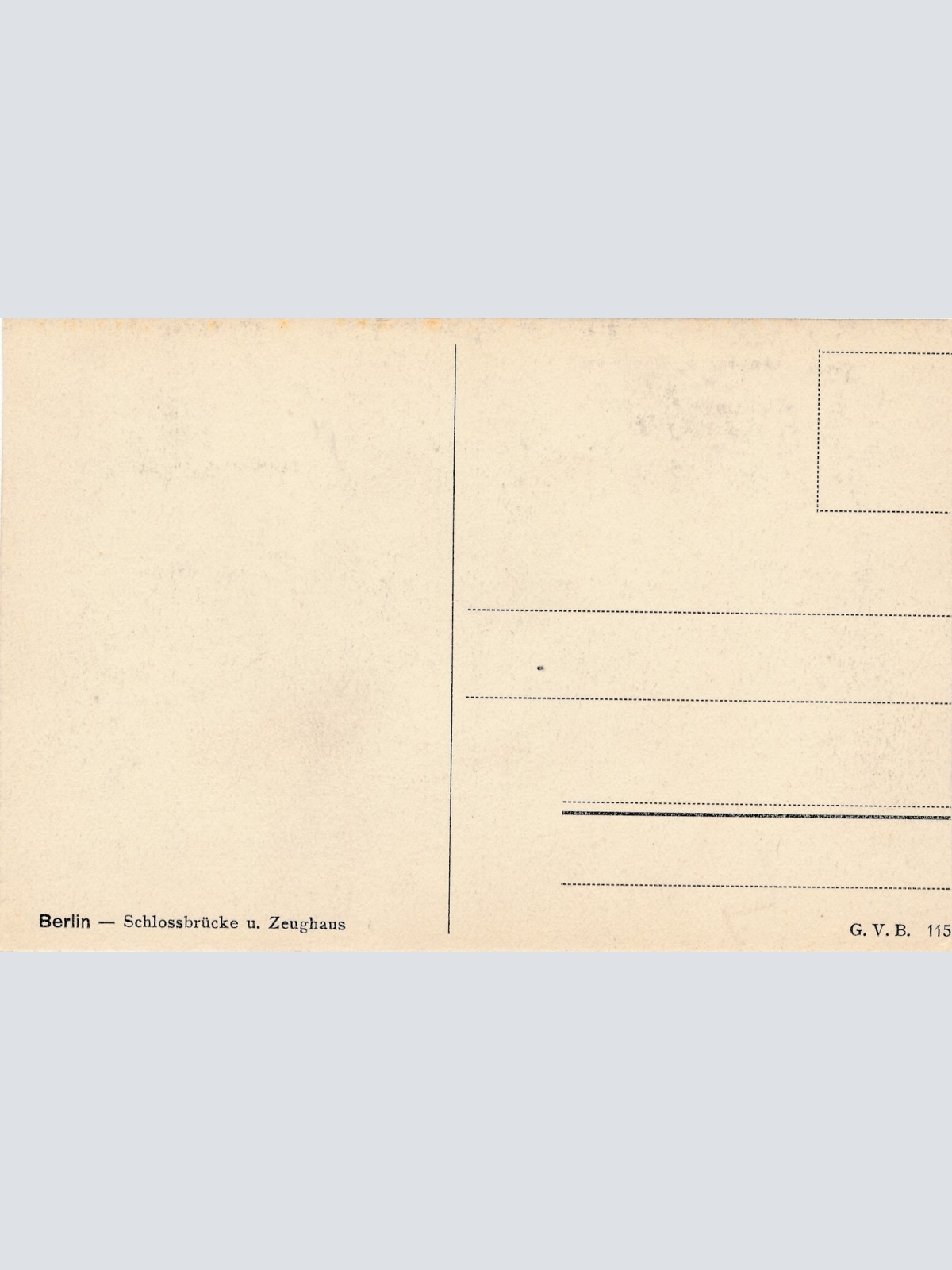 AK, Berlin, Schlossbrücke u. Zeughaus, Ansichtskarte (S4420)