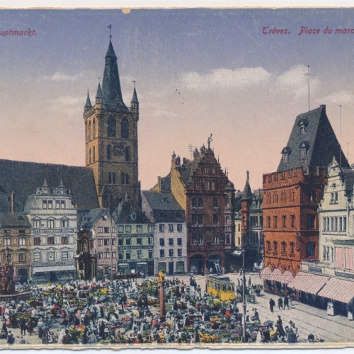 AK, Trier, Hauptmarkt, Rheinland-Pfalz, Ansichtskarte (S4424)