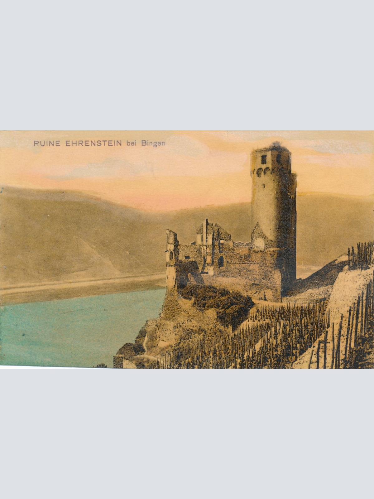 AK, Ruine Ehrenstein bei Bingen, Rheinland-Pfalz, Ansichtskarte (S4430)