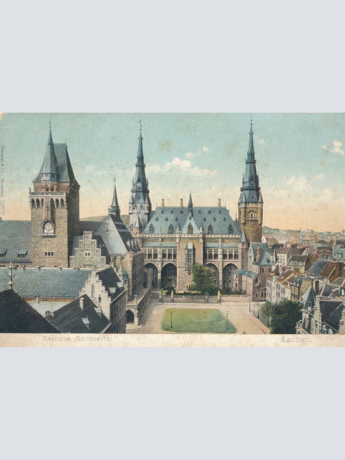 AK, Aachen, Nordrhein-Westfalen, Rathaus, Ansichtskarte (S4433)