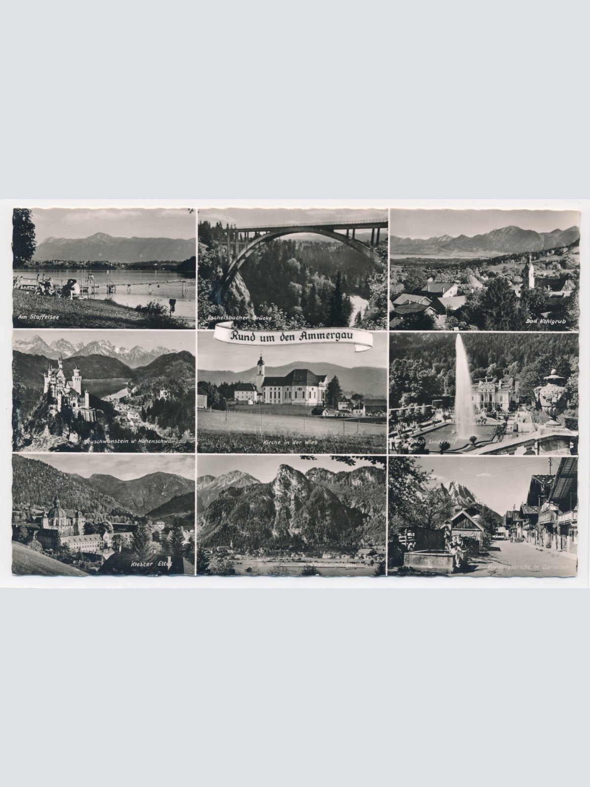 AK, Rund um den Ammergau, Bayern, Ansichtskarte (S4436)