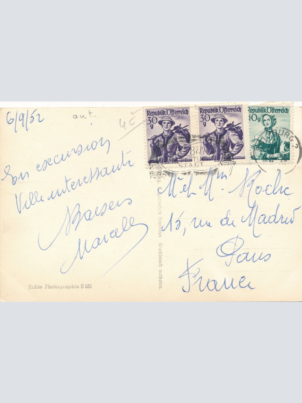 AK, Mozartstadt Salzburg, Ansichtskarte (S4448)