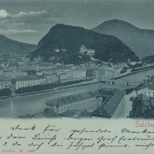 AK, Salzburg, Mondschein-Karte, Ansichtskarte (S4451)