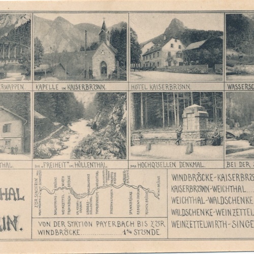 AK, Durch Höllenthal zur Singerin, Niederösterreich, Ansichtskarte (S4507)
