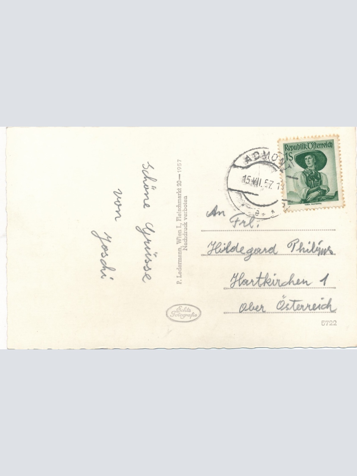 AK aus Admont mit Ennsbrücke Steiermark Ansichtskarte (14088)