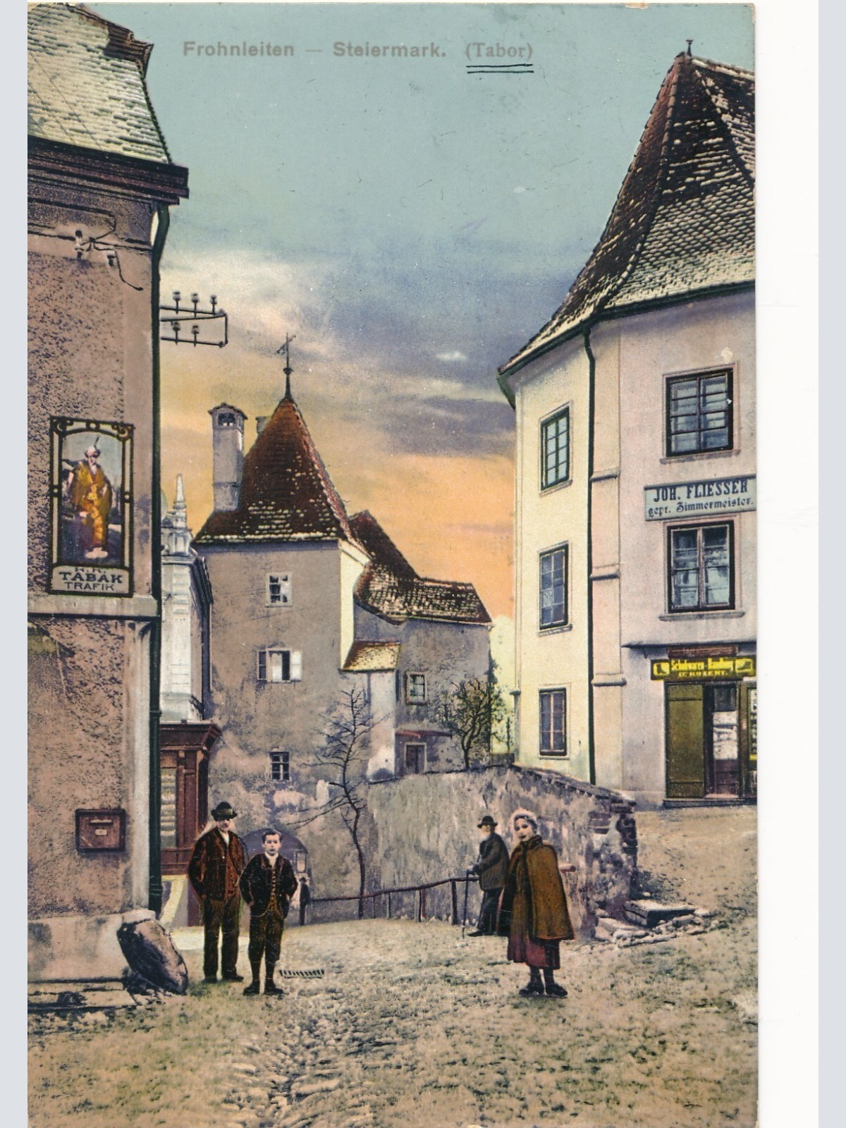 AK aus Frohnleiten mit Tabak Trafik Steiermark Ansichtskarte (13853)