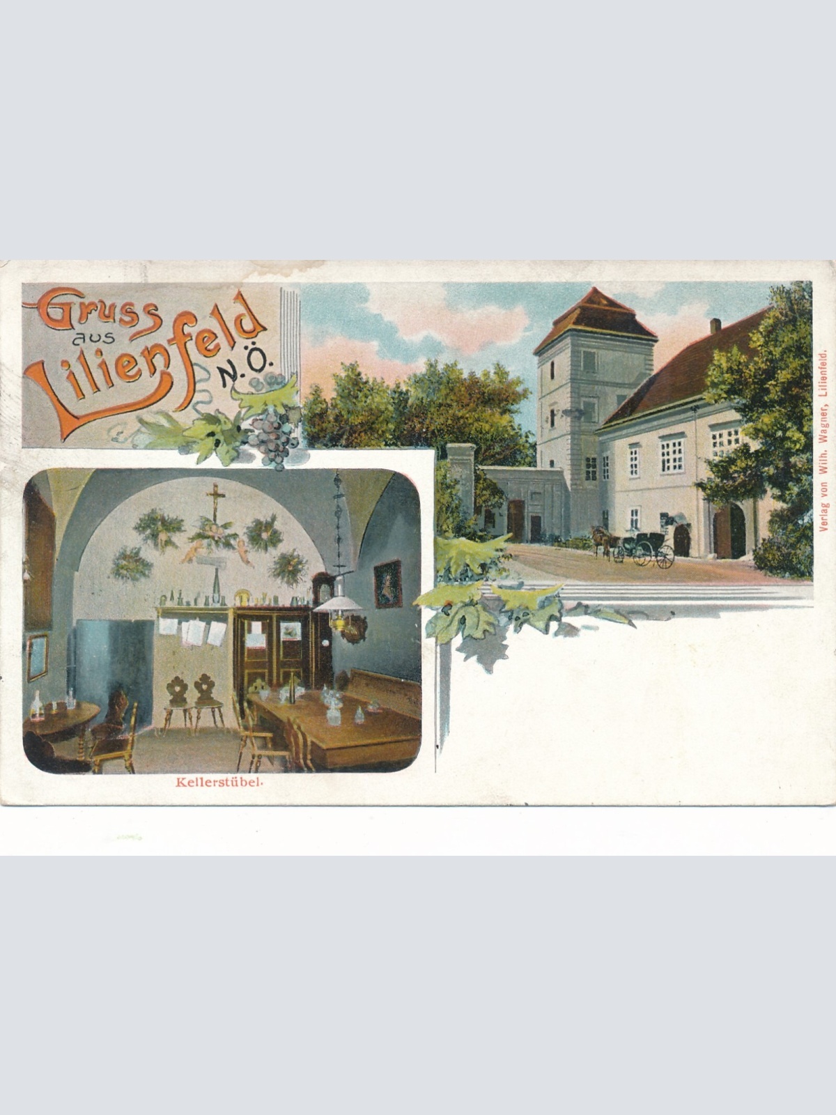 AK gruss aus Lilienfeld Niederöstereich Ansichtskarte (13846)