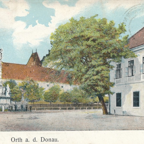 AK aus Orth a. d. Donau Gasthof Schauhub Niederösterreich Ansichtskarte (13852)