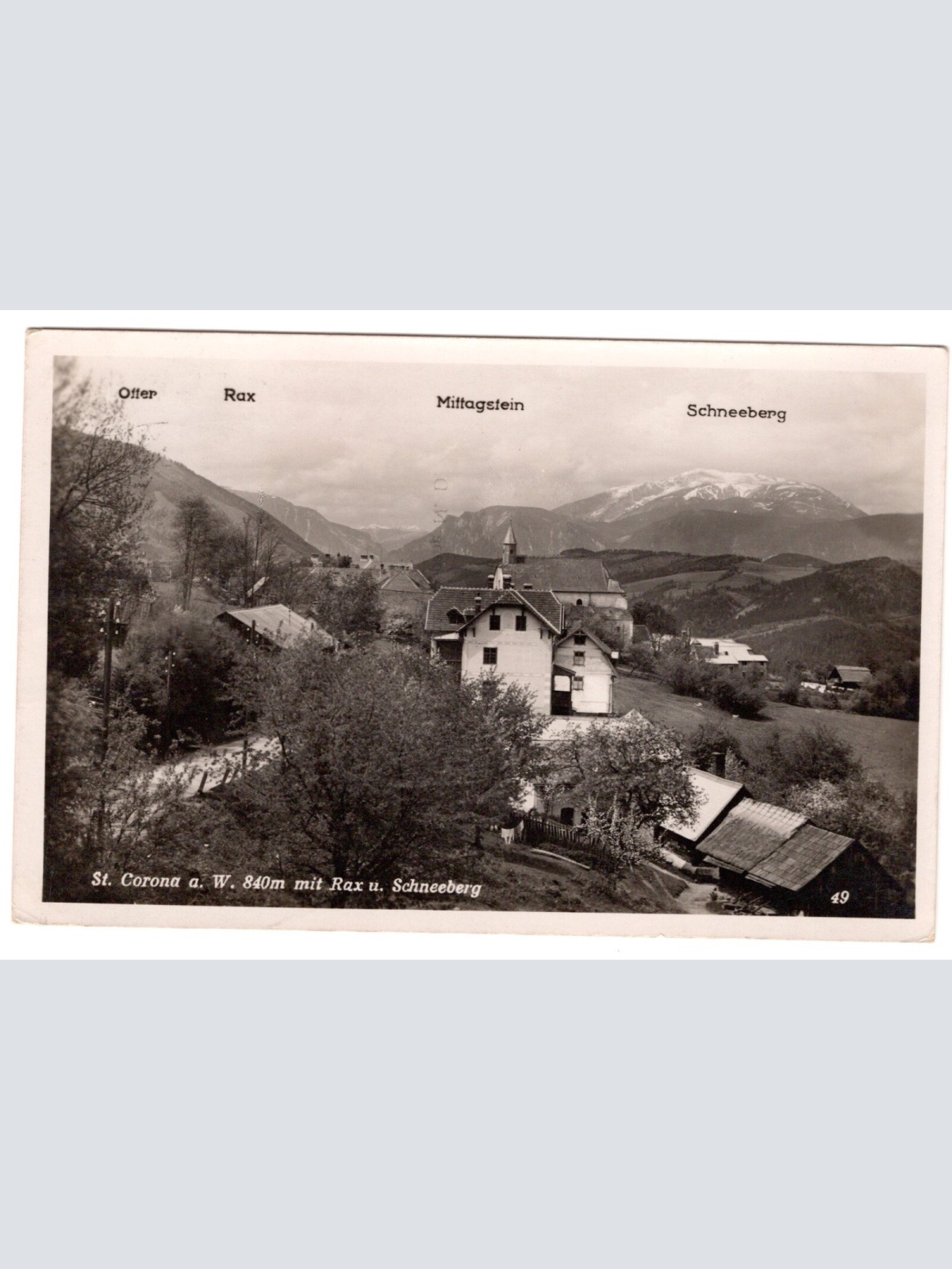 AK, Sankt Corona am Wechsel, Niederösterreich (S4582)