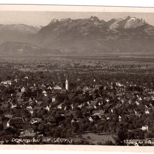AK, Dornbirn mit Säntis, Vorarlberg (S4589)