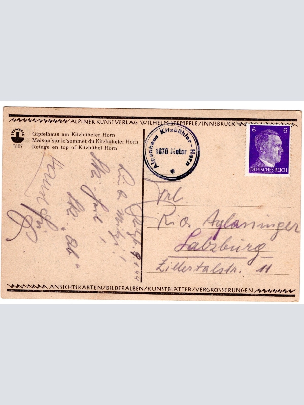 AK, Gipfelhaus am Kitzbüheler Horn, Tirol (S4592)