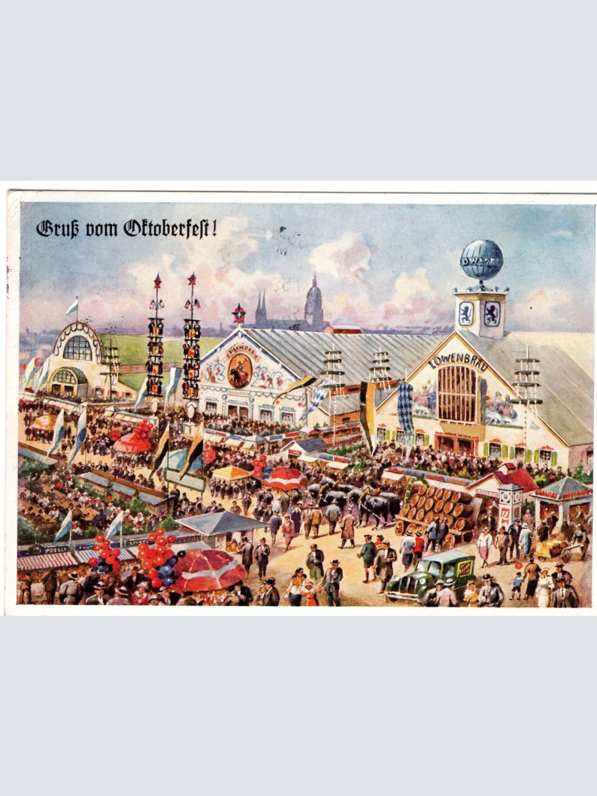 AK, Gruß vom Oktoberfest, München, Bayern (S4596)