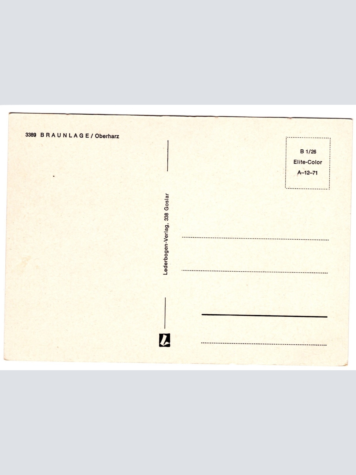 AK, Wurmberg, Braunlage im Harz, Niedersachsen (S4632)