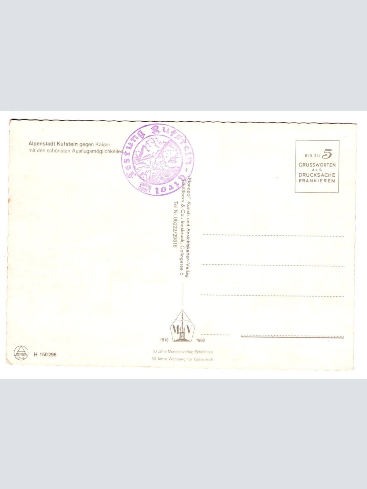 AK, Alpenstadt Kufstein, Tirol (S4648)