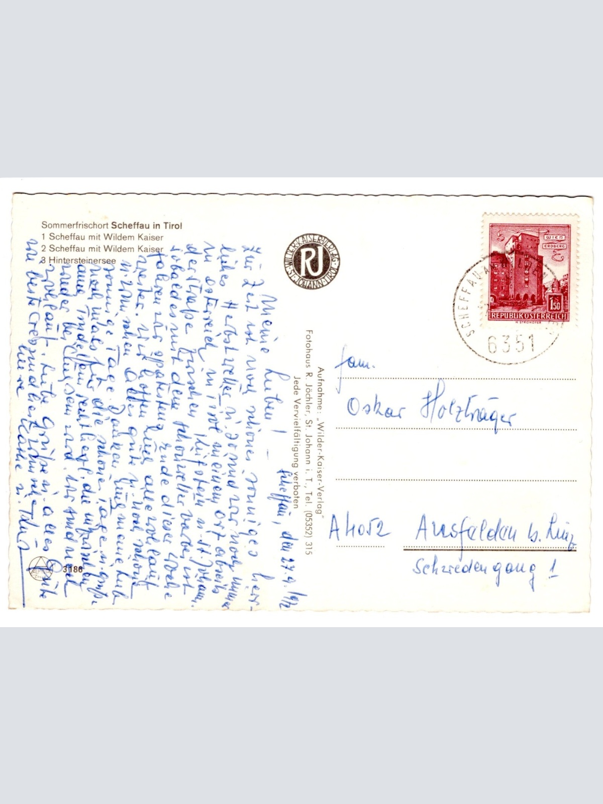 AK, Scheffau, Tirol (S4662)