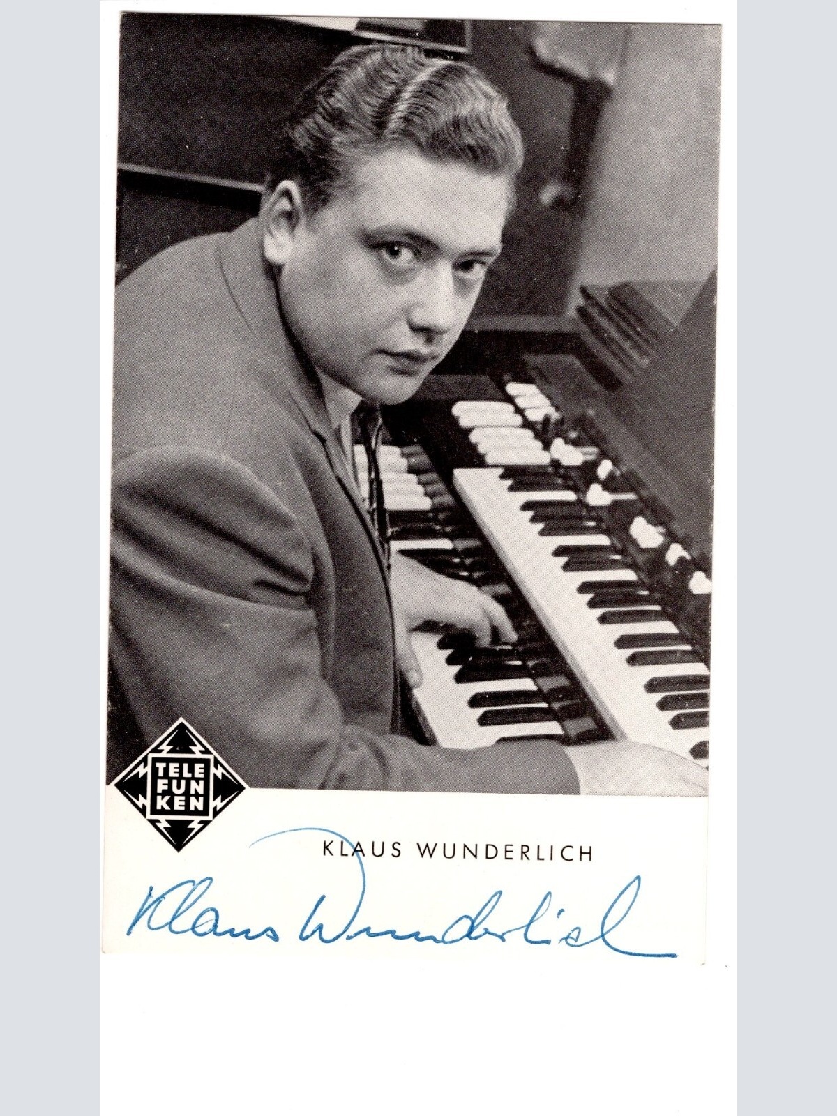 AK, Autogramm Karte, Klaus Wunderlich, mit Unterschrift, Ansichtskarte (S4675)