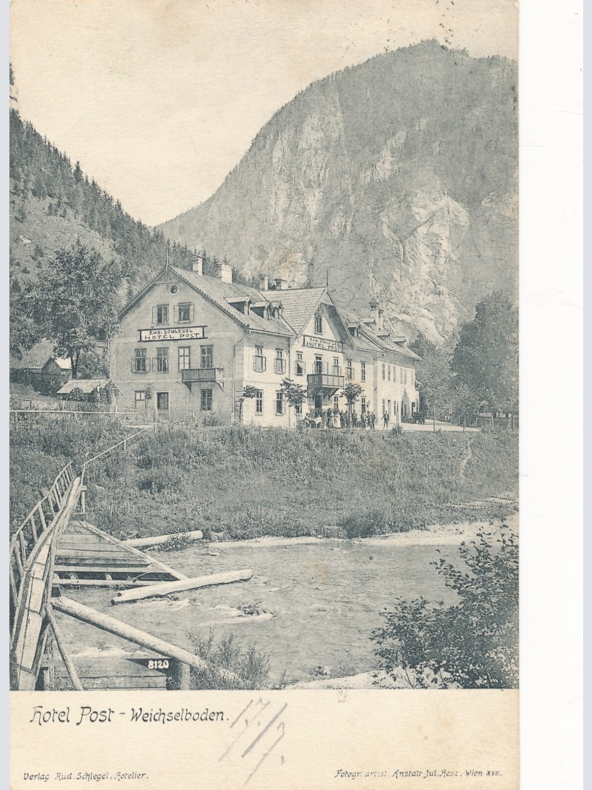 AK aus Weichselboden mit Hotel Post Steiermark Ansichtskarte (13943)