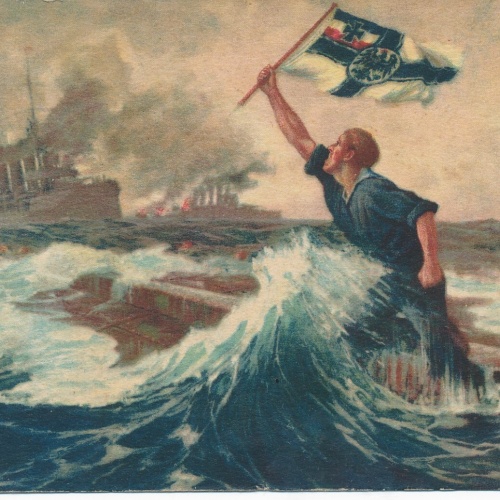 AK der Letzte Mann wartet auf Rettung Ansichtskarte (13644)