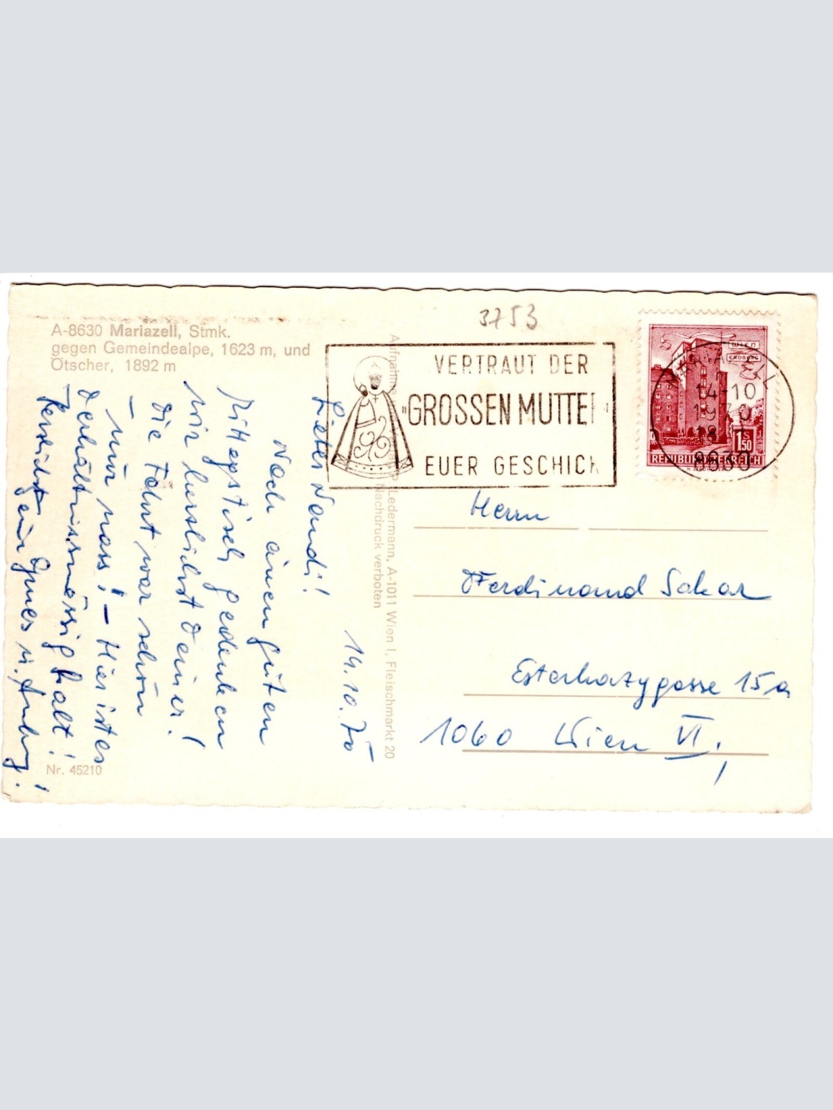 AK, Mariazell, Steiermark, Ansichtskarte (S4697)