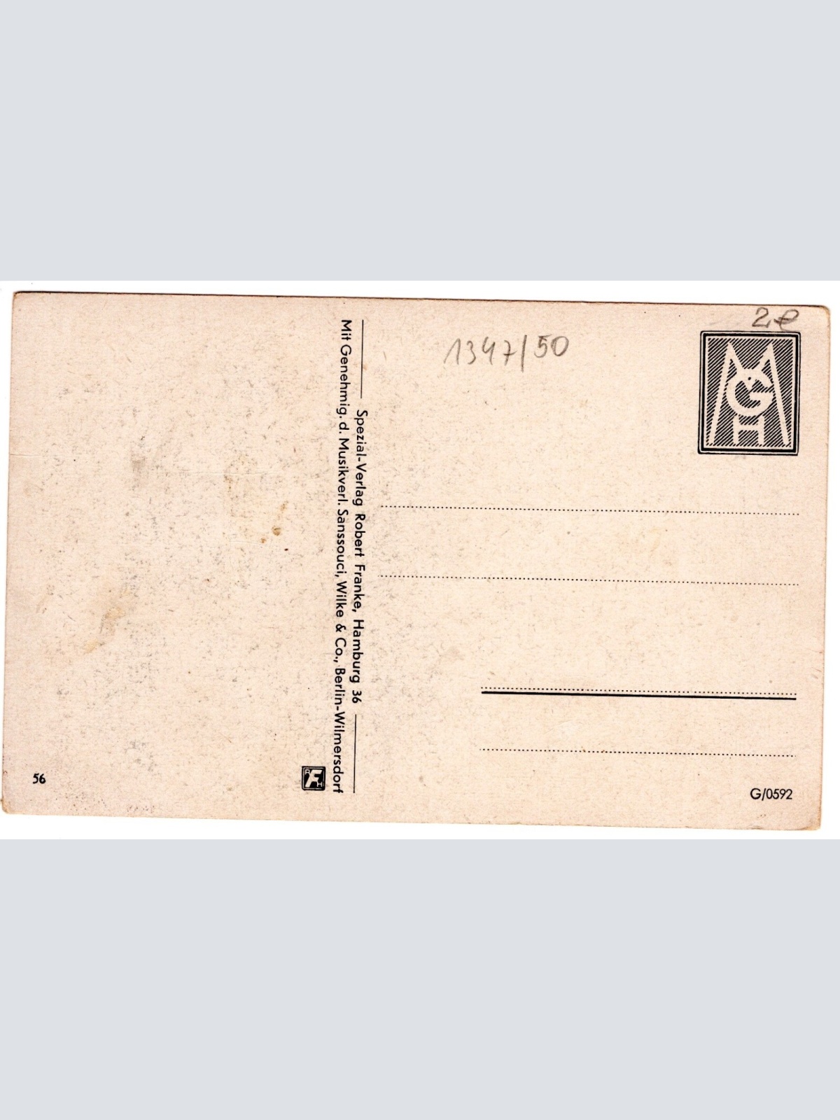 AK, Veronika - Marie, In Sanssouci am Mühlenberg, Ansichtskarte (S4710)