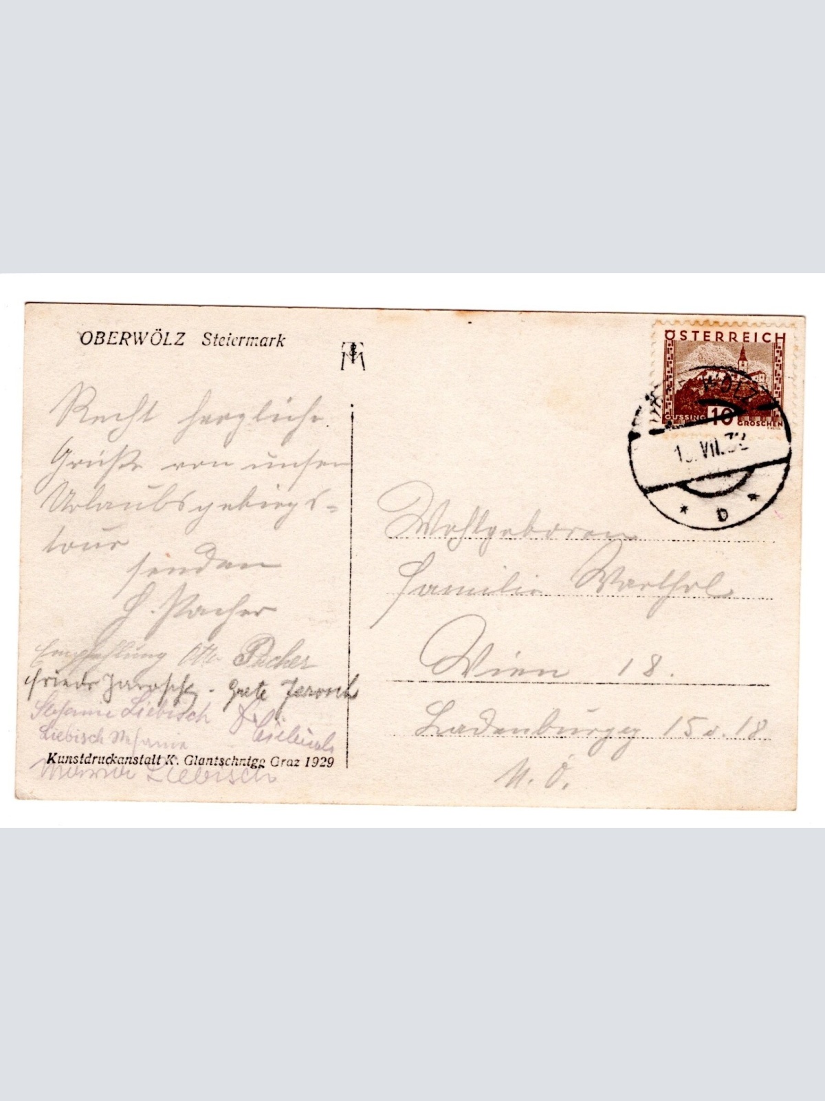 AK, Oberwölz, Steiermark,  Ansichtskarte (S4754)