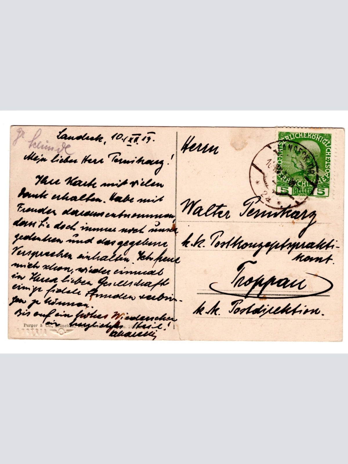 AK, Schloss Landeck, Tirol,  Ansichtskarte (S4755)