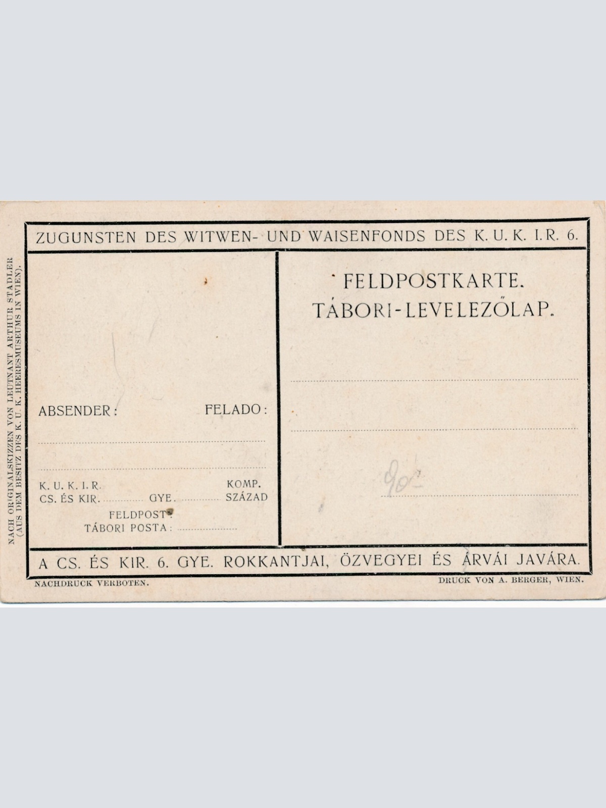 AK Gefangene Russen Worobijowka Lt. Stadler 1916 Ansichtskarte (14020)