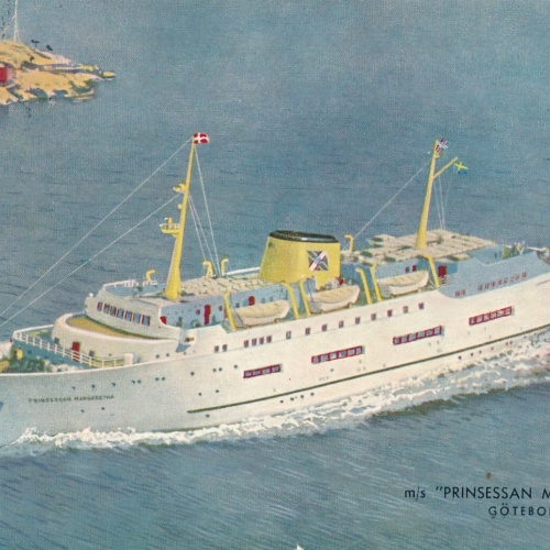 AK von der Prinsessan Margaretha Göteborg Maritim Ansichtskarte (14170)