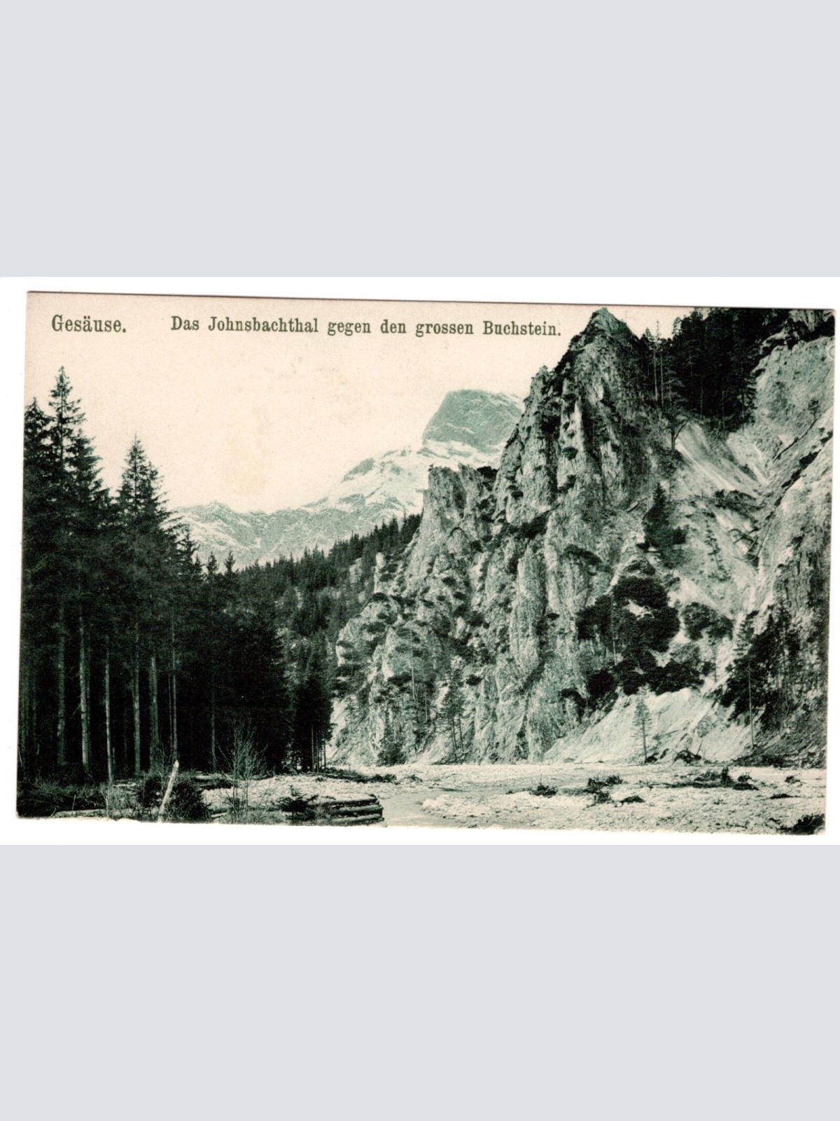AK, Gesäuse, Johnsbachthal, Steiermark, Ansichtskarte (S4842)