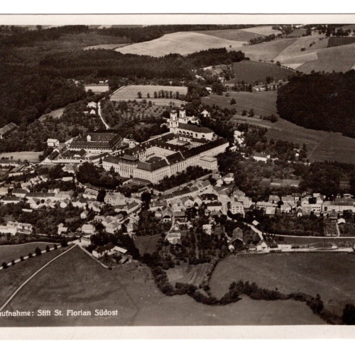 AK, Fliegeraufnahme, St. Florian, Oberösterreich, Ansichtskarte (S4866)