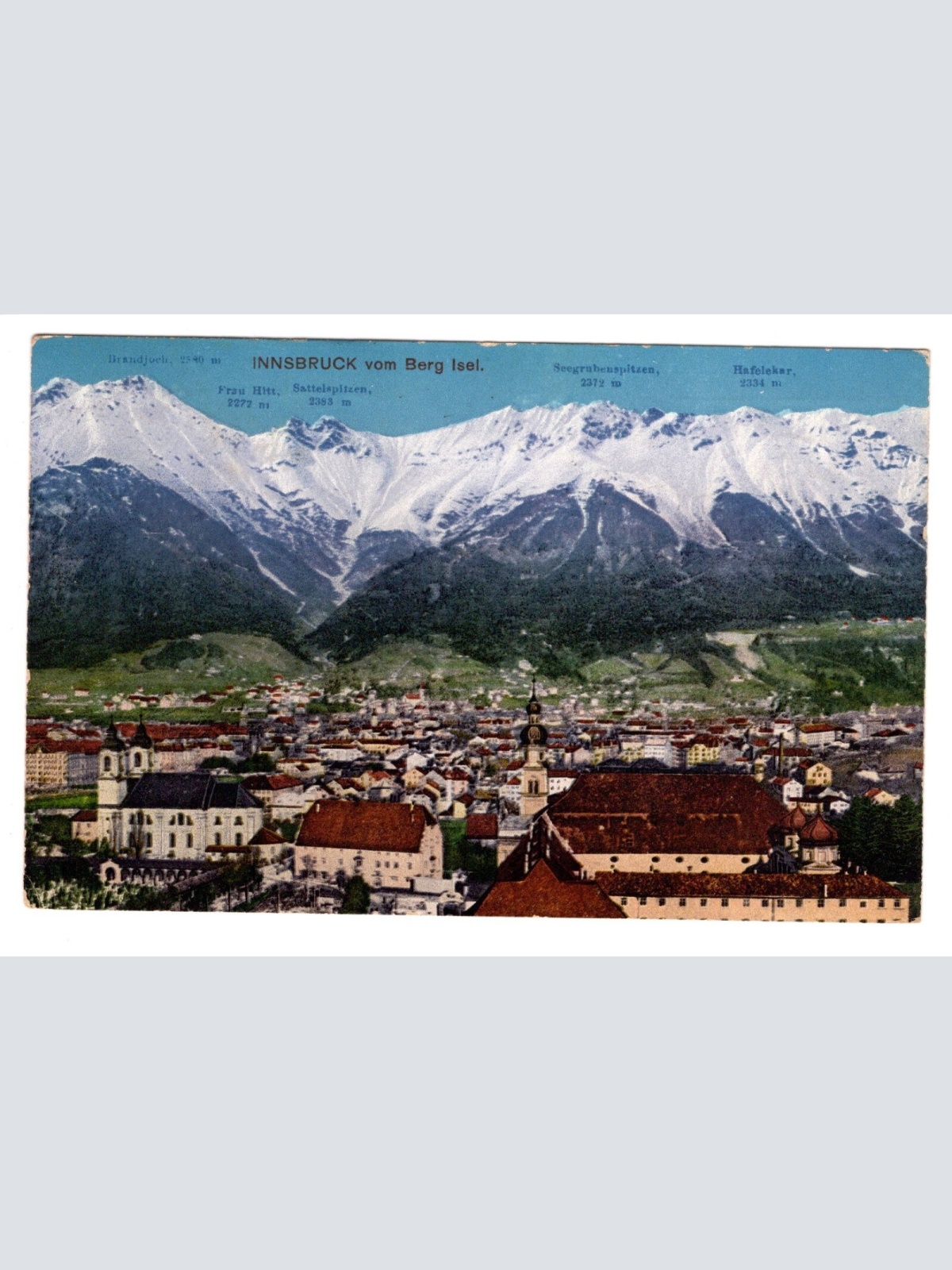 AK, Innsbruck vom Berg Isel, Tirol, Ansichtskarte (S4892)