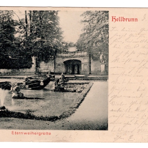 AK, Sternweihergrotte, Hellbrunn, Salzburg, Ansichtskarte (S4902)