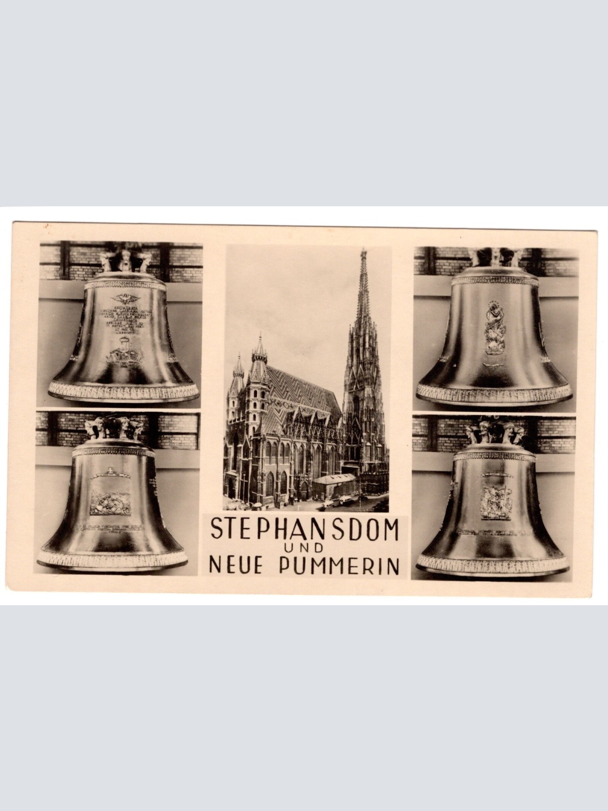 AK, Wien Stephansdom und neue Pummerin, Ansichtskarte (S4907)