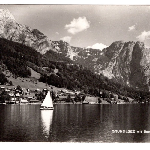 AK, Grundlsee mit Backenstein, Steiermark, Ansichtskarte (S4909)