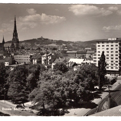 AK, Linz an der Donau, Schillerplatz, Oberösterreich, Ansichtskarte (S4954)