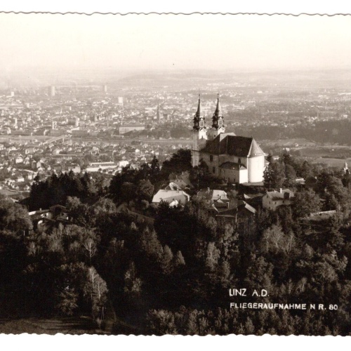 AK, Linz an der Donau, Fliegeraufnahme, Oberösterreich, Ansichtskarte (S4957)