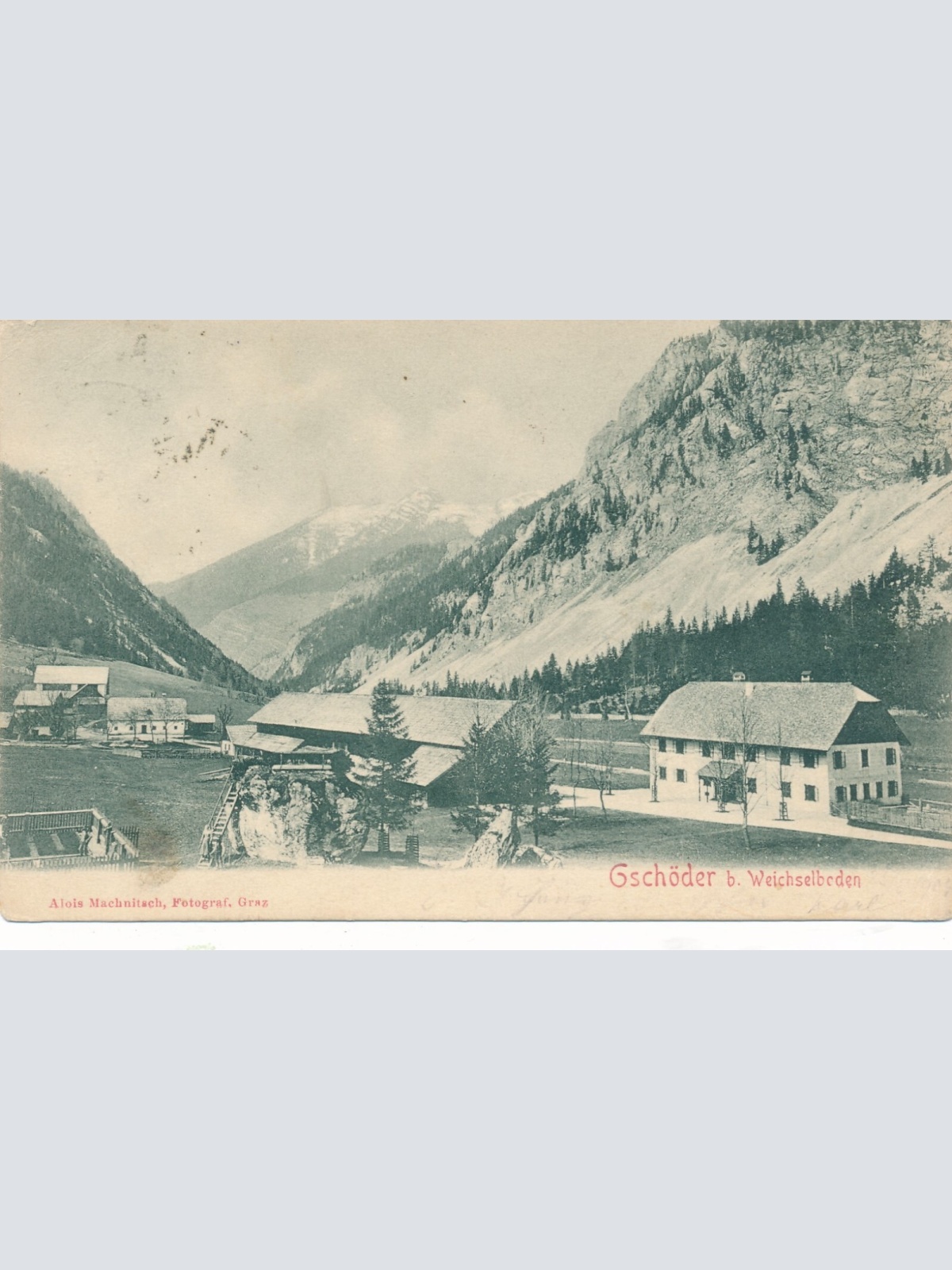 AK aus Gschöder bei Weichselboden Steiermark Ansichtskarte (14194)