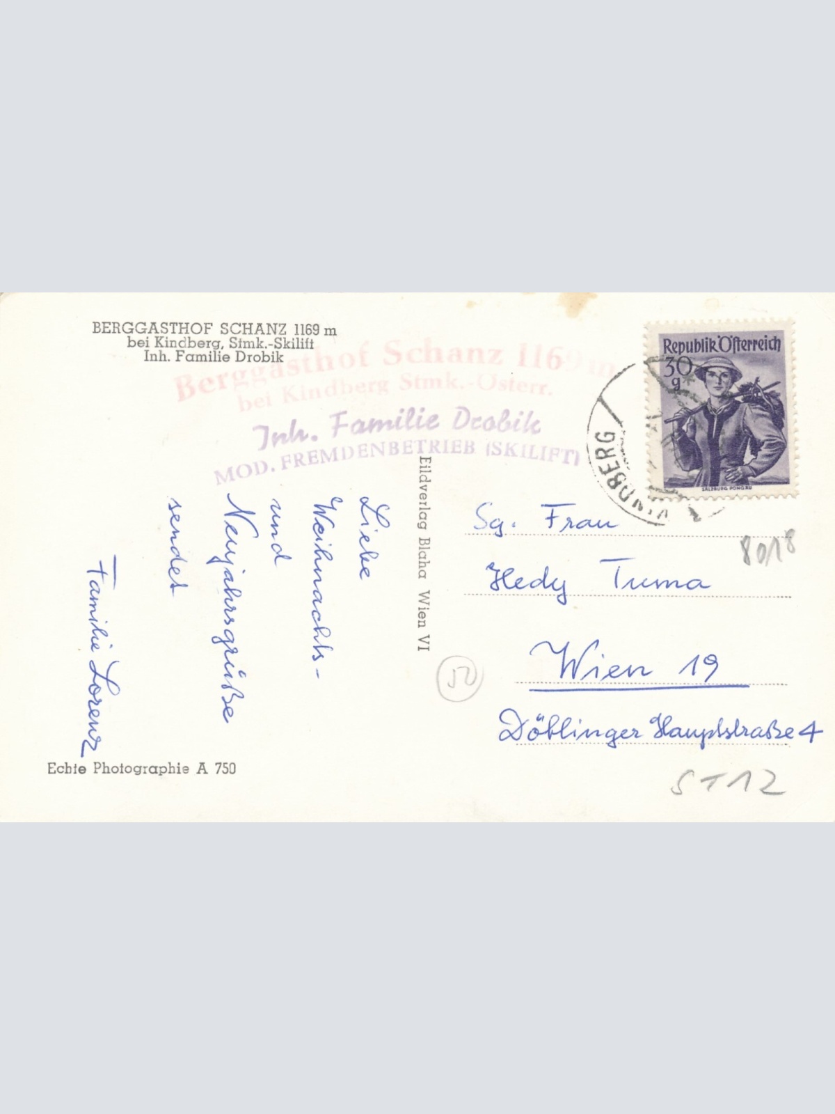 AK aus Pisshöhe Schanz Steiermark Ansichtskarte (14197)