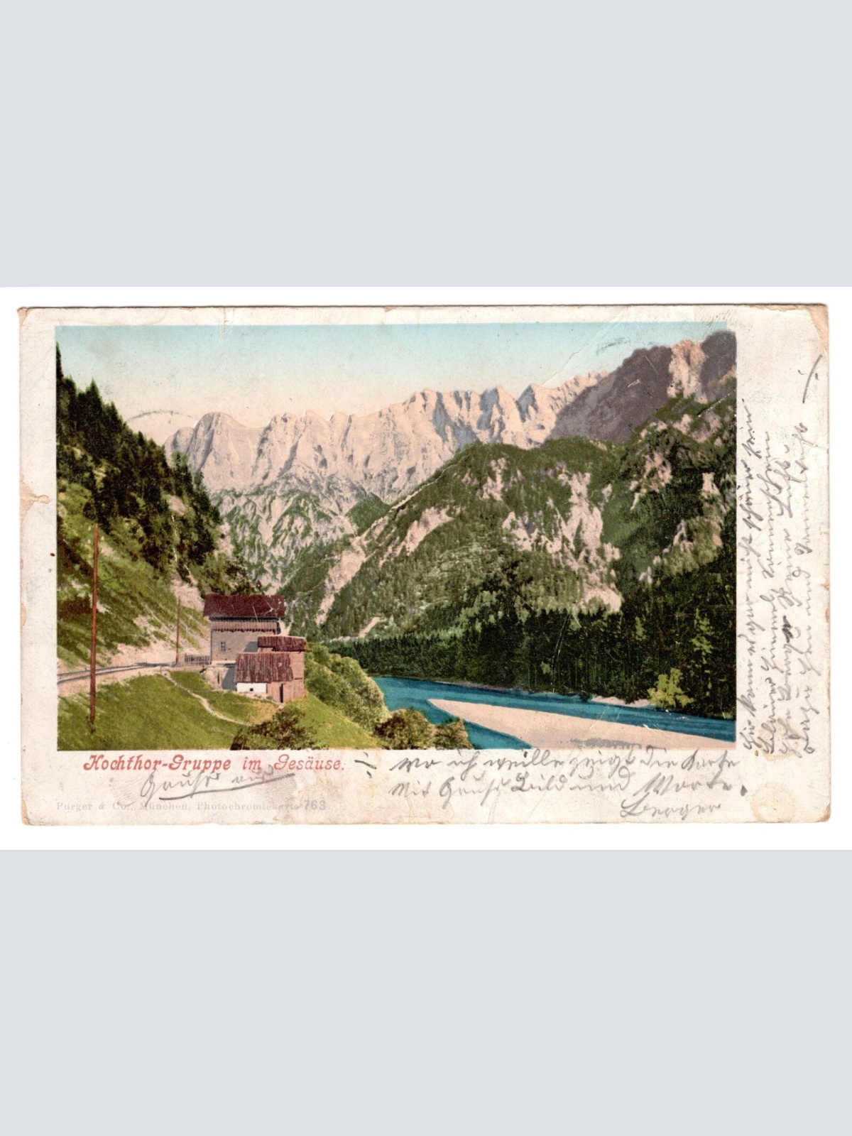 AK, Hochthor-Gruppe im Gesäuse, Steiermark, Ansichtskarte (S4975)